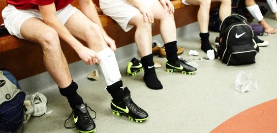 football boots and socks