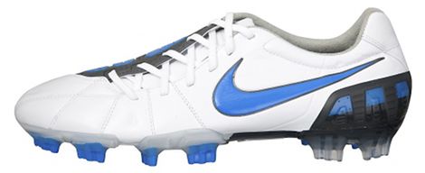 NIKE T90 K-LEATHER LASER WHITE/ PHOTO BLUE/ DARK CHARCOAL