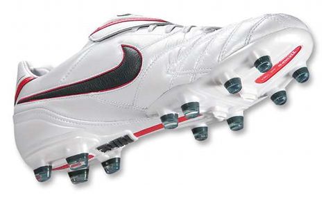 nike tiempo red and white