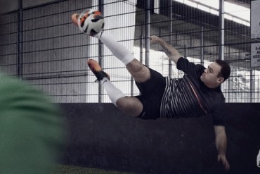 Wayne Rooney on set with the Nike Bomba Finale II, part of the Nike FC247 collection of small-sided game footwear