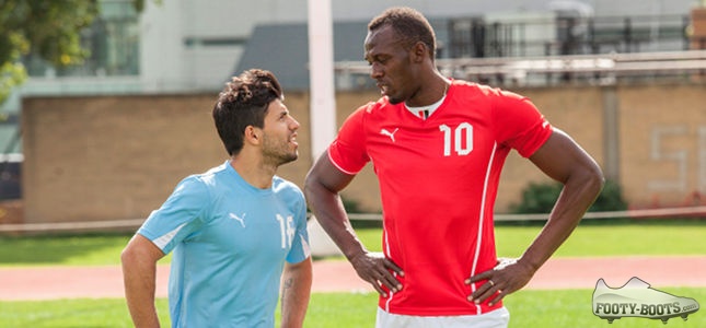 The World's Fastest Man gives the Manchester City Striker a lesson in 'speed' he won't soon forget in this viral video from Puma!