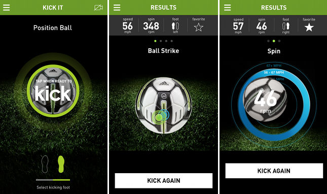 adidas miCoach Smart Ball - Results in App